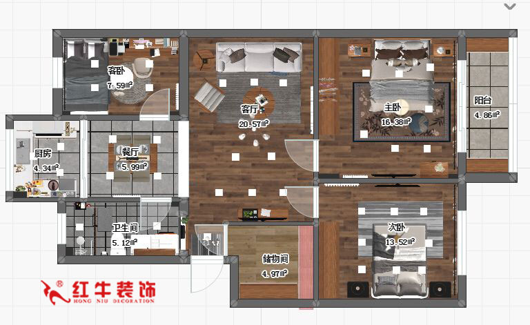 蔣琛_九條巷106㎡現代風“養(yǎng)老房”裝修，給設計做減法！01+logo