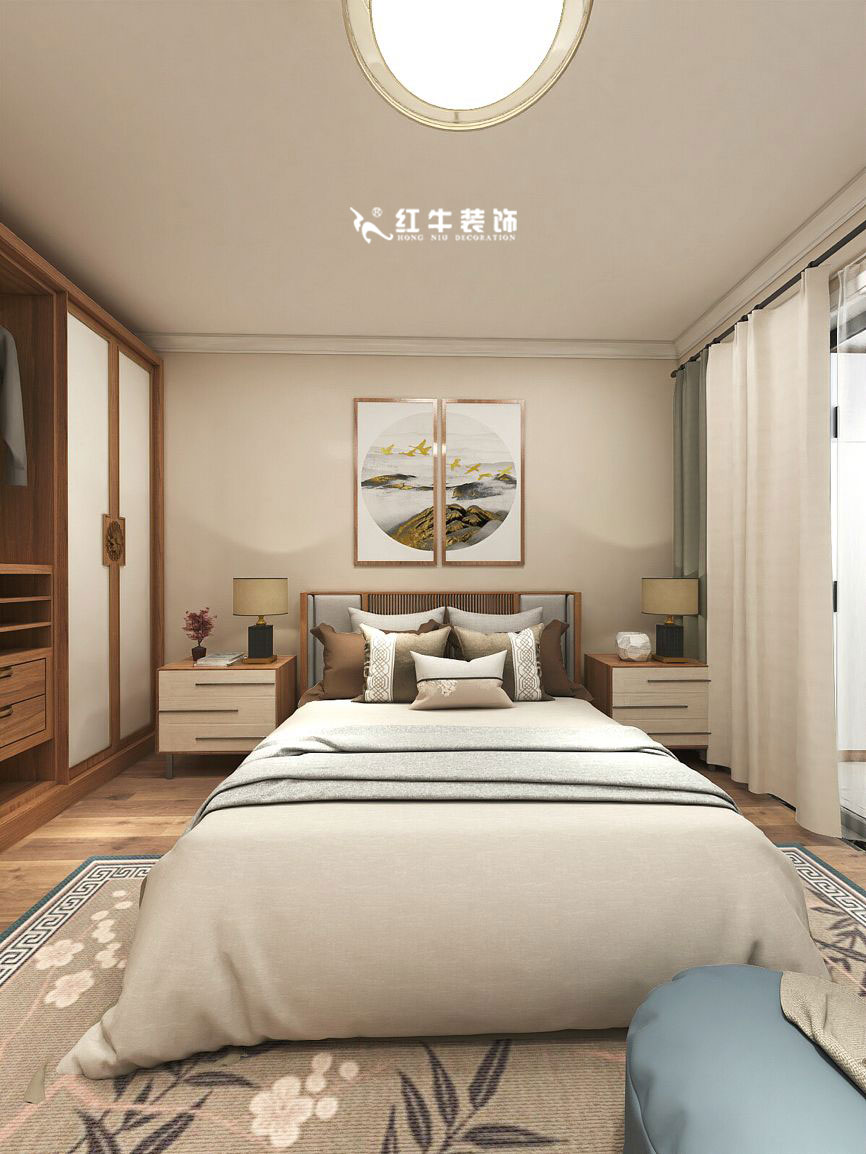 蔣琛_九條巷106㎡現代風“養(yǎng)老房”裝修，給設計做減法！07主臥+logo
