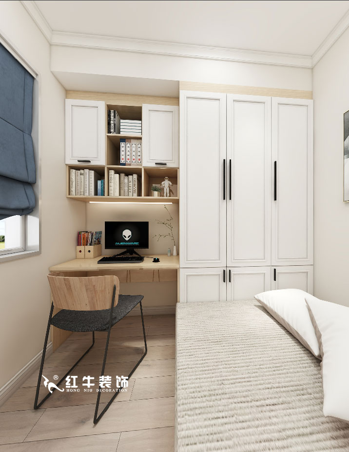 顧娟_金地都會意境118㎡現(xiàn)代風(fēng)格--弧形沙發(fā)設(shè)計，獨特有創(chuàng)意！10書房設(shè)計+