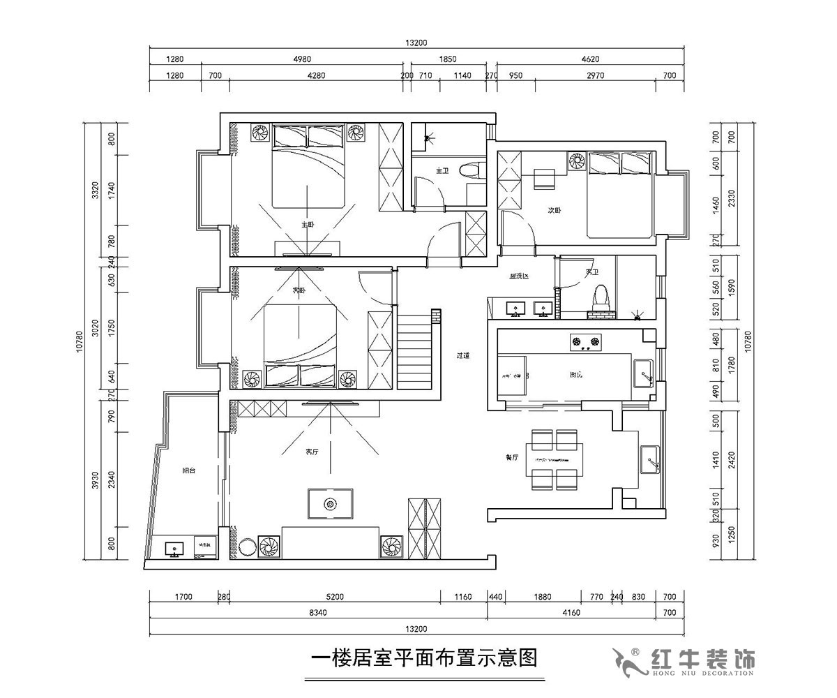房亮_楓丹白露21-102-125㎡-現(xiàn)代簡(jiǎn)約風(fēng)格_3室2廳2衛(wèi)（老房裝修）_定制家￥214554_全包22萬00_02平面布置圖