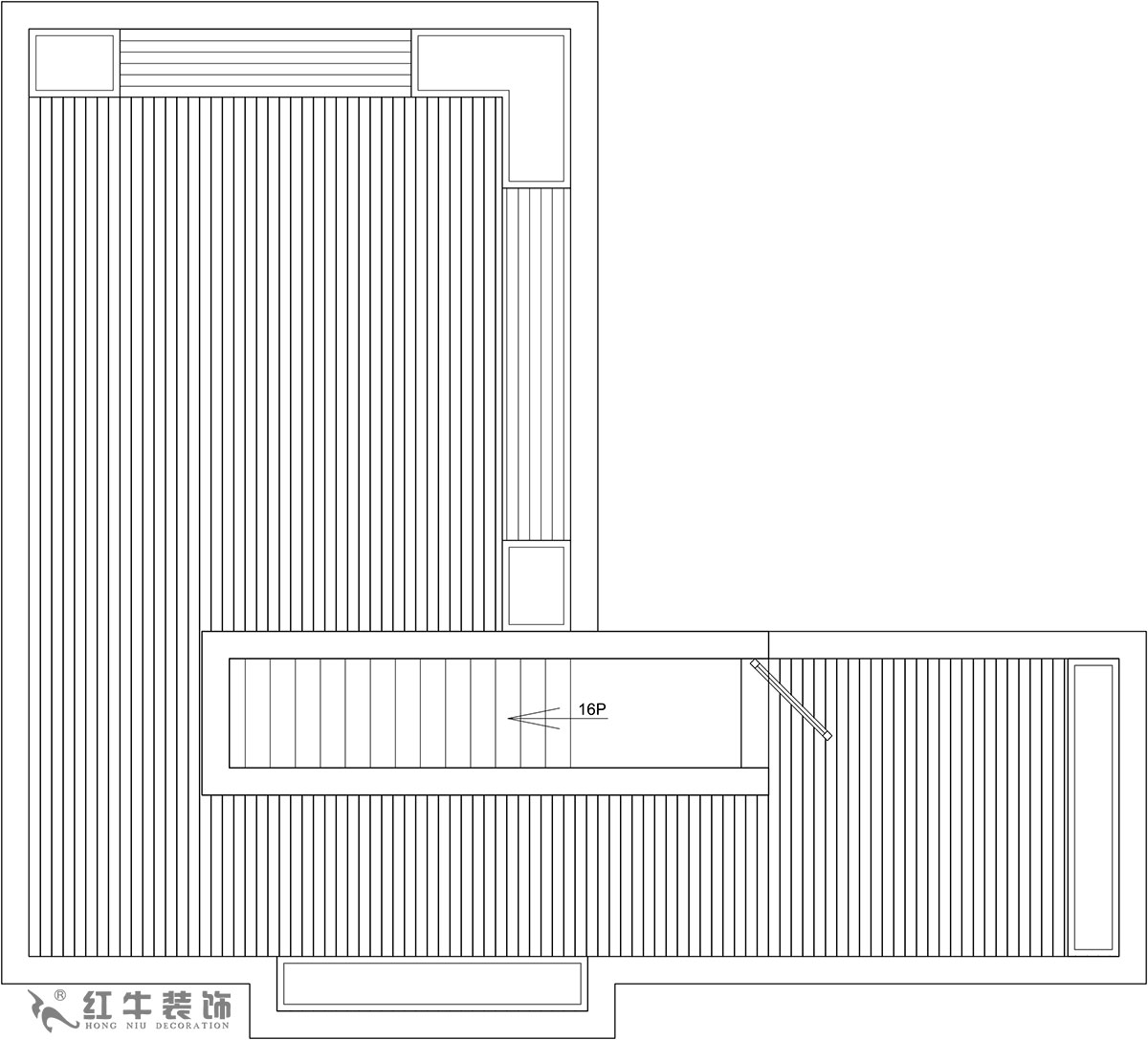 【實景案例】余瑋_棲園-200㎡-輕奢風(fēng)格_4室3廳3衛(wèi)（新房裝修）_全包35萬00_06頂樓則是全敞開式露臺，提供很大的綠植場地。