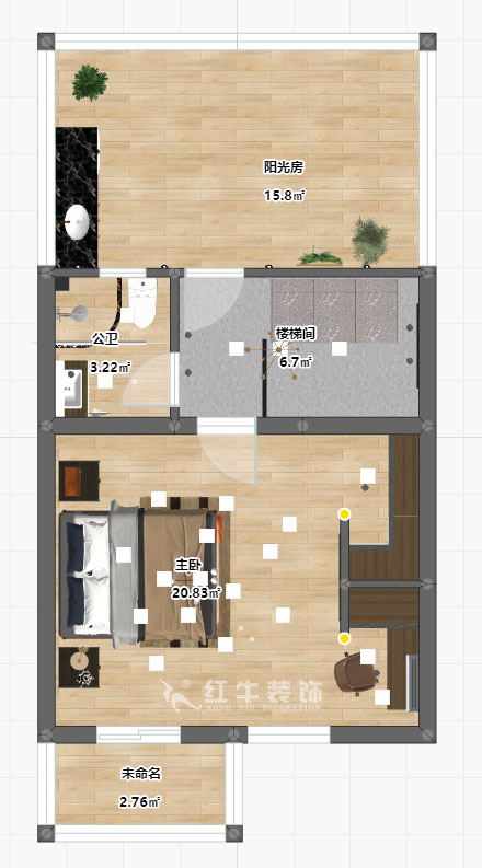 陸利民_香地美舍602-156㎡-新中式風格_5室2廳3衛(wèi)（新房裝修）_定制家￥208000_全包25萬00_12四樓彩平圖