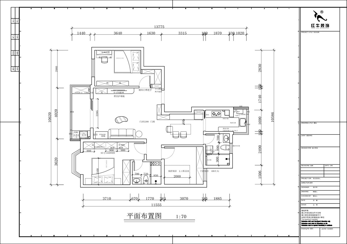 蔣?。汩坷?-2-901-108㎡-現(xiàn)代簡約風(fēng)格｜3室2廳2衛(wèi)｜老房裝修｜定制家｜全包16萬｜00_02平面布置圖