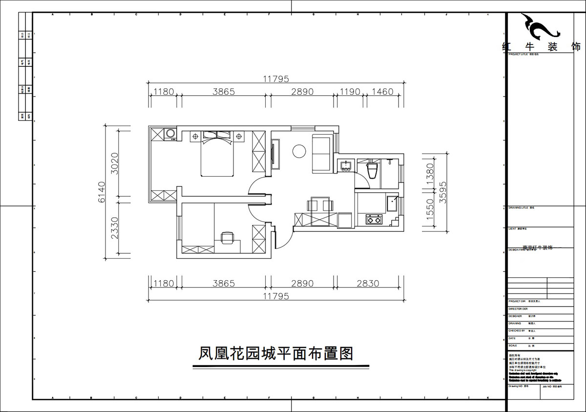 朱彥｜鳳凰花園城金陵園2幢10號(hào)502室-64㎡-現(xiàn)代簡約風(fēng)格｜2室1廳1衛(wèi)｜老房改造｜定制家｜全包10萬｜00_02平面布置圖